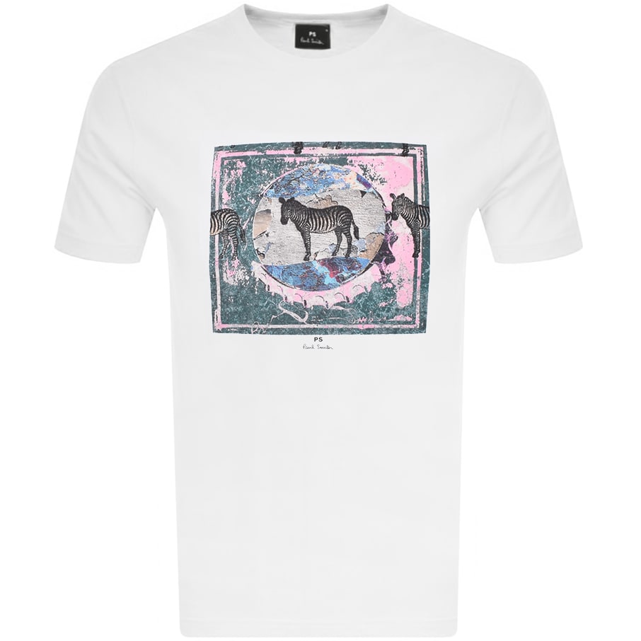 Alternative Image for ProductPS By Paul Smith Zebra T Shirt White1
